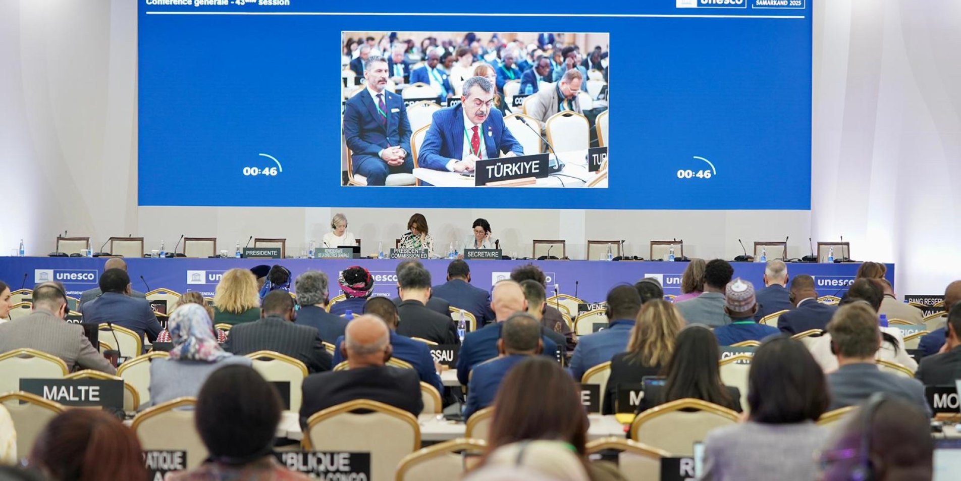 MINISTER TEKİN ADDRESSES THE MINISTERS' SESSION OF UNESCO'S 43RD GENERAL CONFERENCE